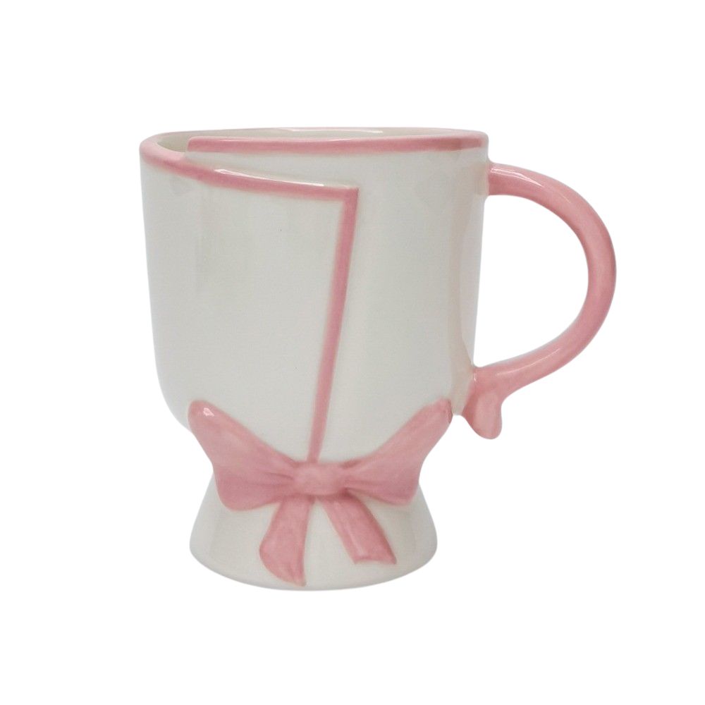 Pink Bow Ceramic Mug