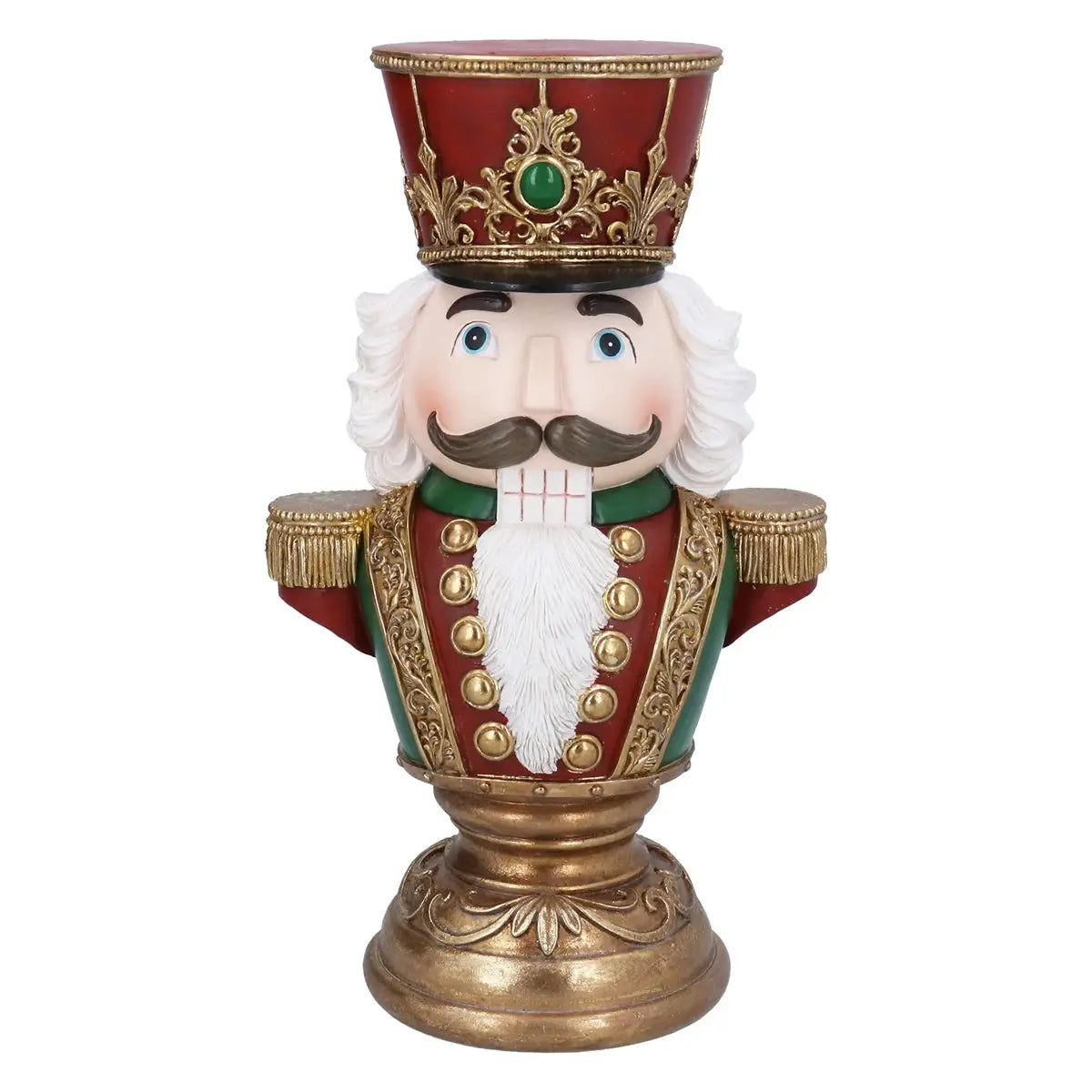 PRE ORDER - Traditional Nutcracker Bust with Gold 31cm - 2026 OCTOBER ARRIVAL