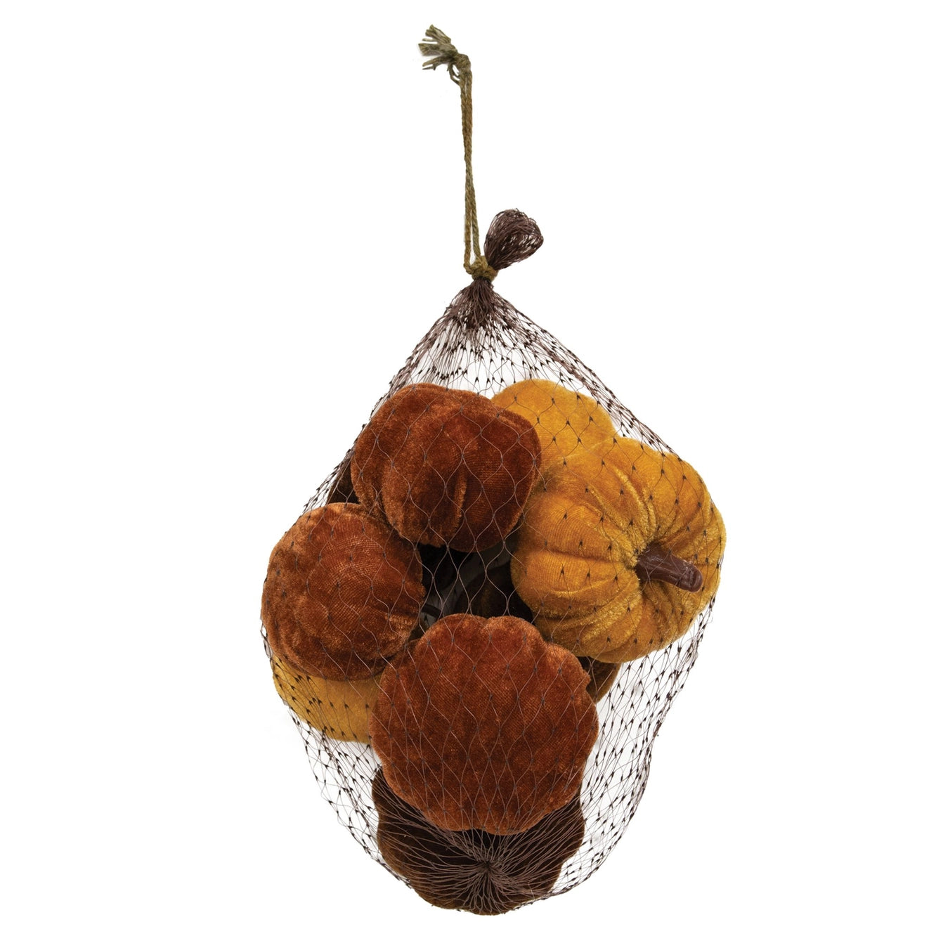 Velvet Harvest Pumpkins Set of 9