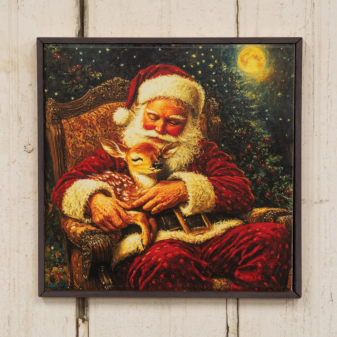 PRE ORDER - Santa & Fawn Canvas Print - 2026 AUGUST ARRIVAL