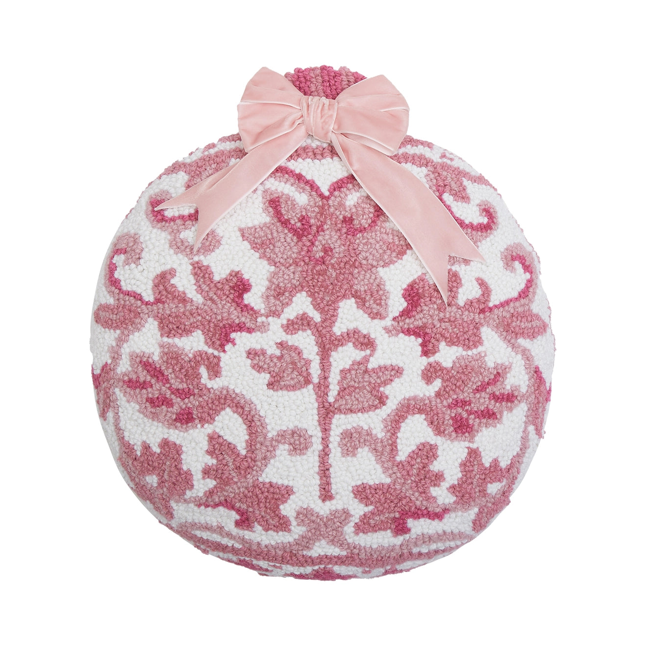 Pink Chinoiserie Shape Ornament Hook Pillow
