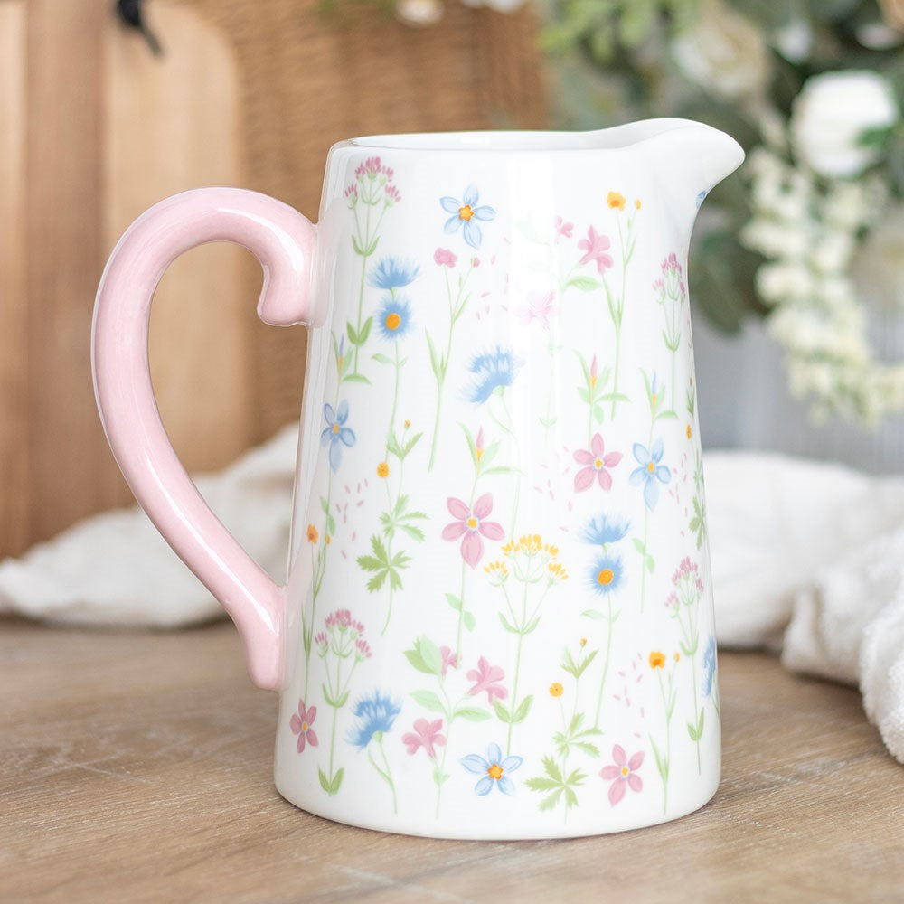 Blooming Lovely Floral Print Ceramic Jug