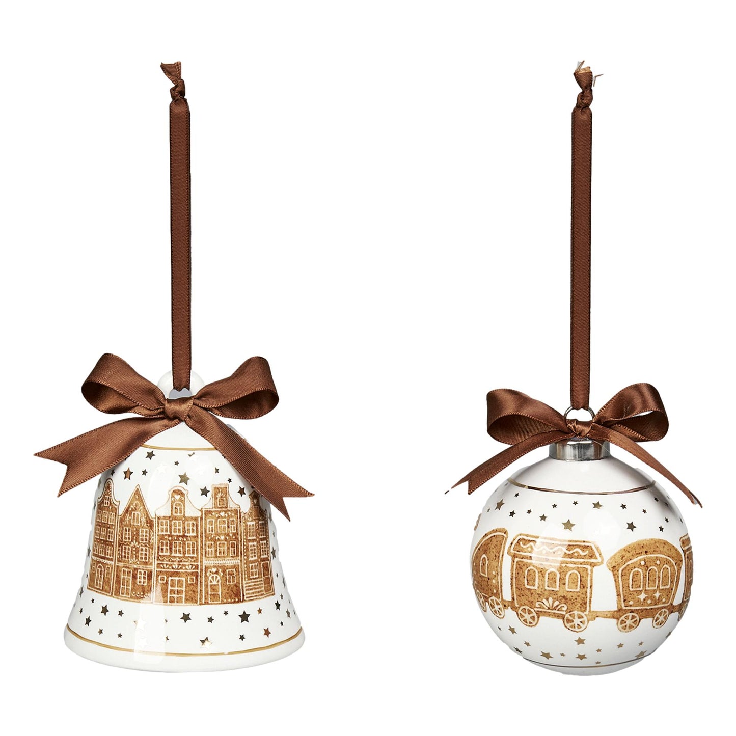 Gingerbread with Bow Hanging Assorted