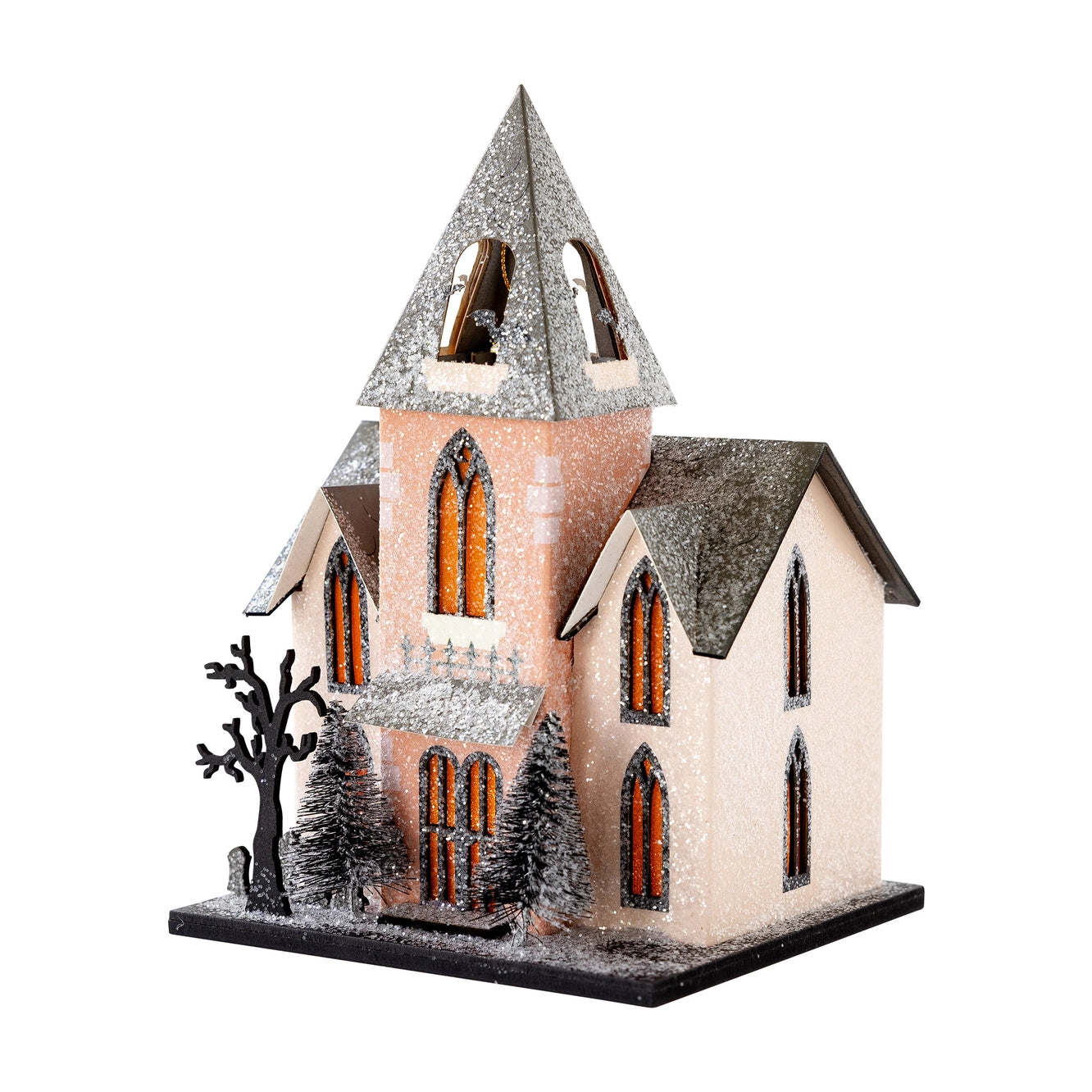 Halloween Abbey Light up House