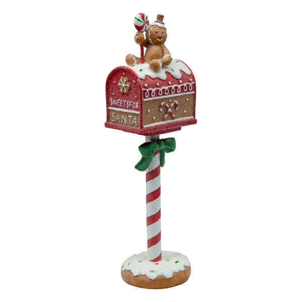 Traditional Gingerbread Standing Mailbox