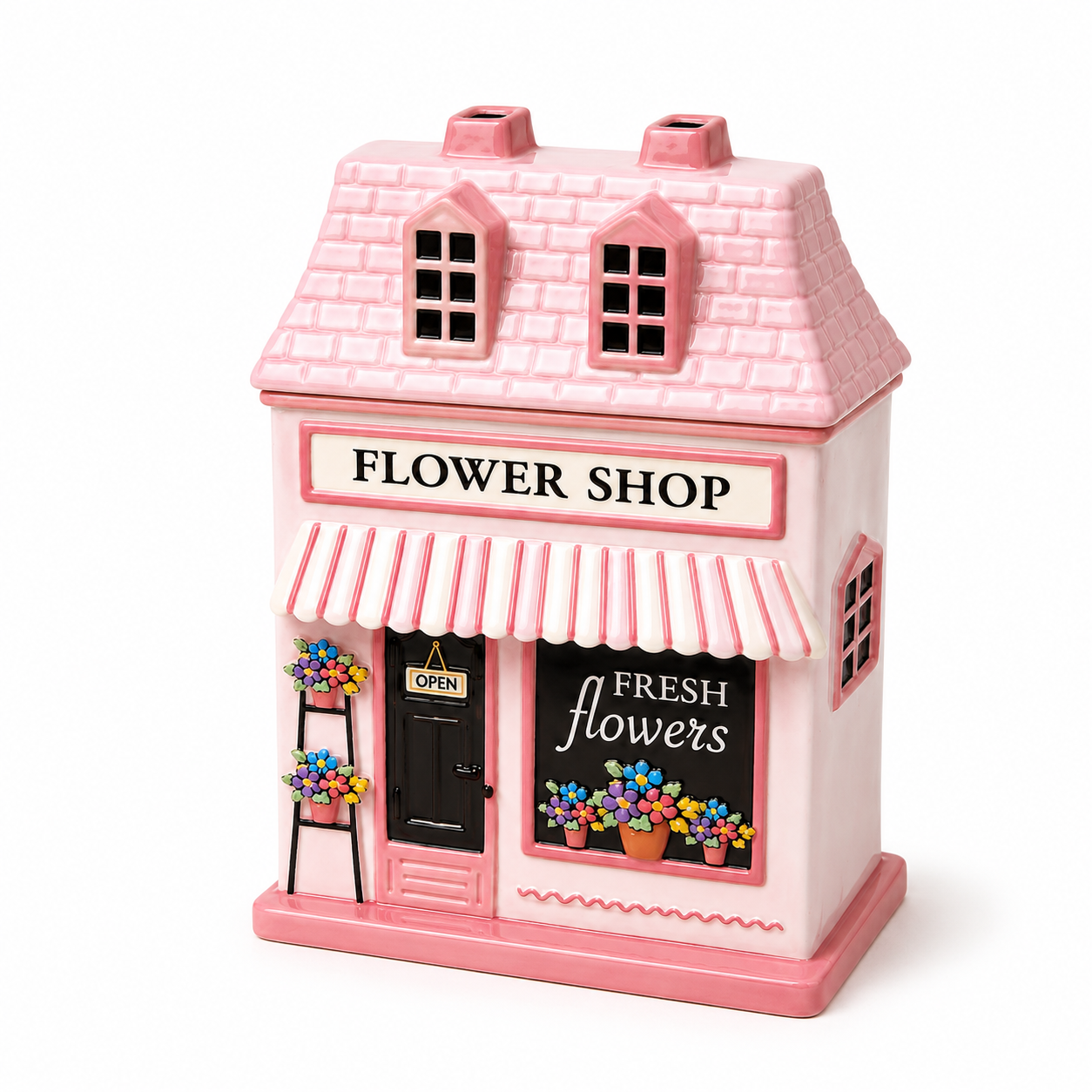 PRE ORDER - Pink Flower Shop Ceramic Oil Burner - 2026 OCTOBER ARRIVAL