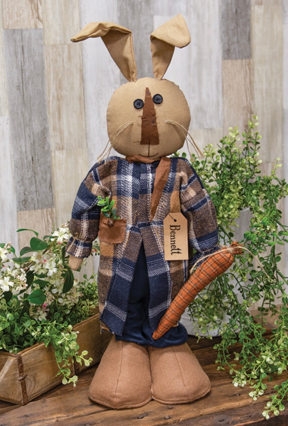 Bennett Bunny Doll With Carrot 61cm