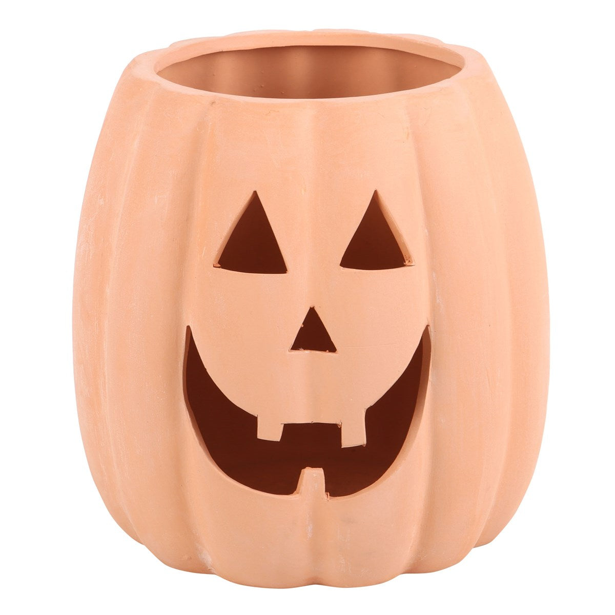 Terracotta Debossed Pumpkin Head Plant Pot 25cm