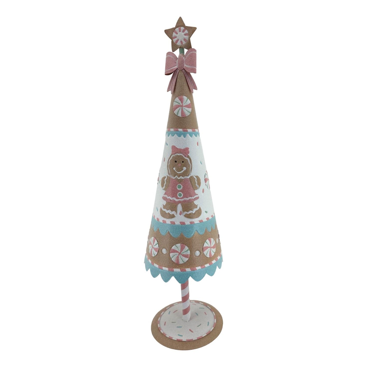 Pastel Gingerbread Christmas Cone Tree