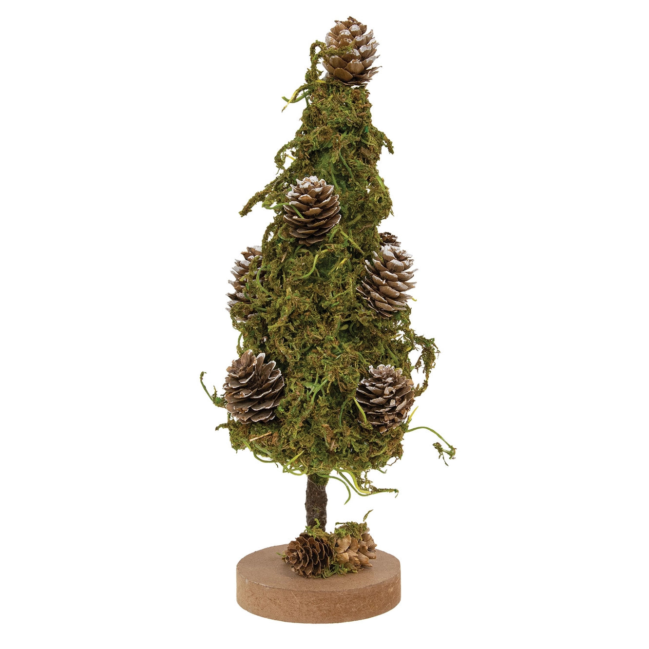 Mossy Tree with Pinecones 30cm