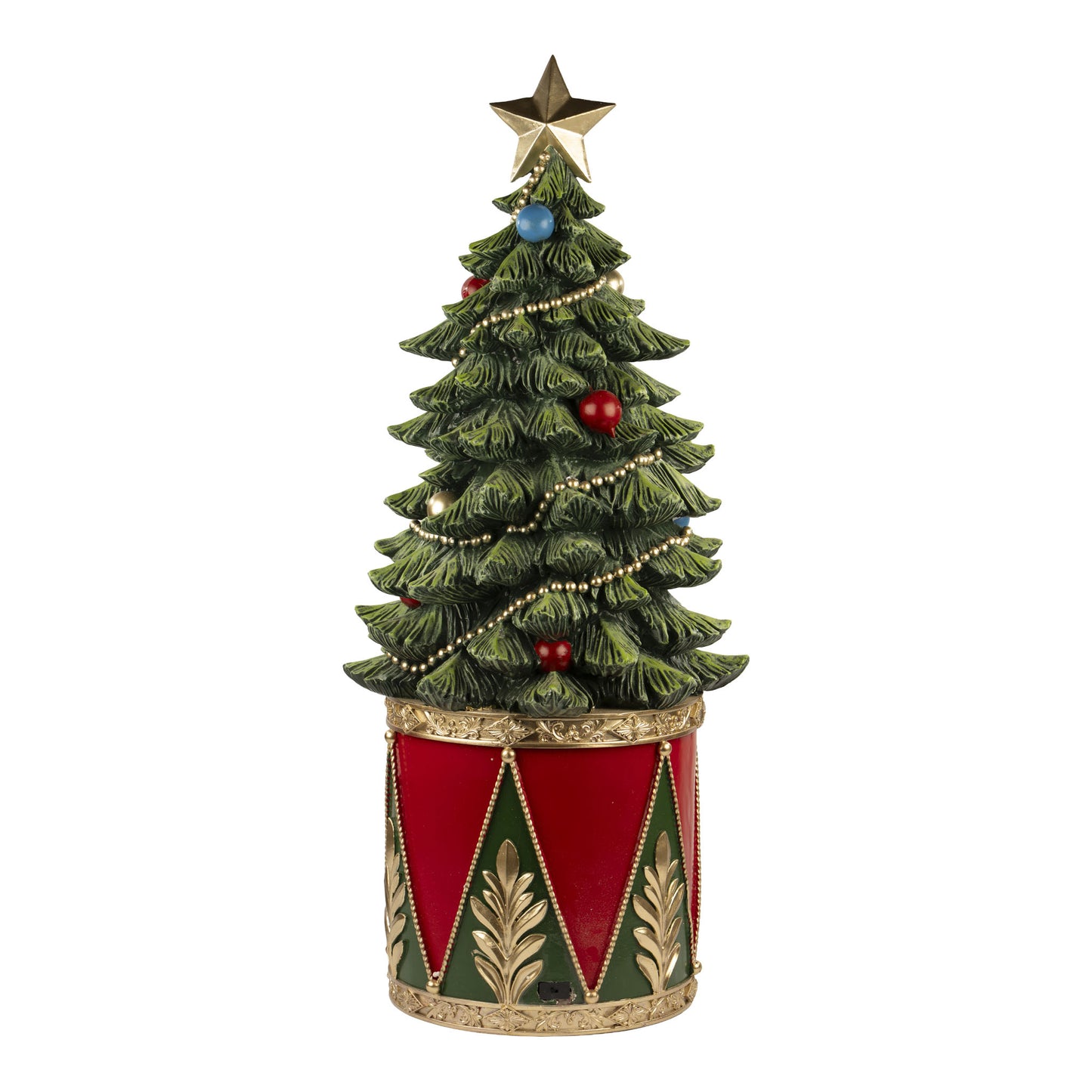 PRE ORDER - Traditional Christmas Tree in Drum LED 37cm - 2026 OCTOBER ARRIVAL
