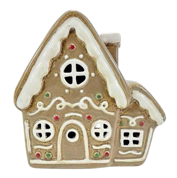 PRE ORDER - Double Gingerbread pottery Tea Light House - 2026 SEPTEMBER ARRIVAL