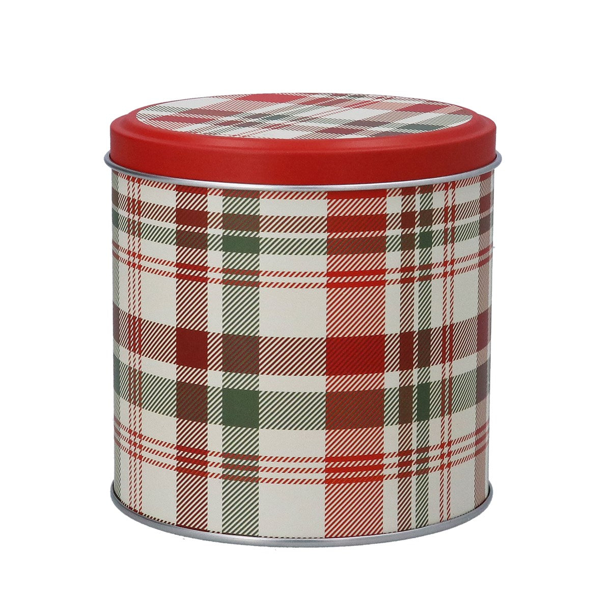 PRE ORDER - Plaid Christmas Tin with Lid - 2026 OCTOBER ARRIVAL