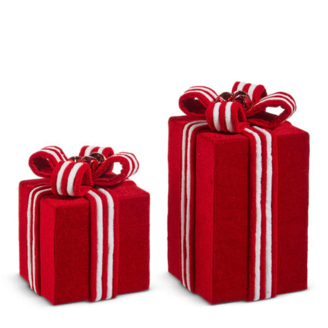 OCTOBER ARRIVAL- Make It Merry Red Velvet Packages Set of 2