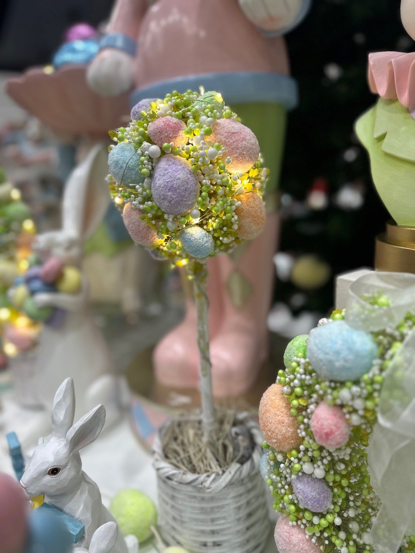 LED Egg Topiary Tree