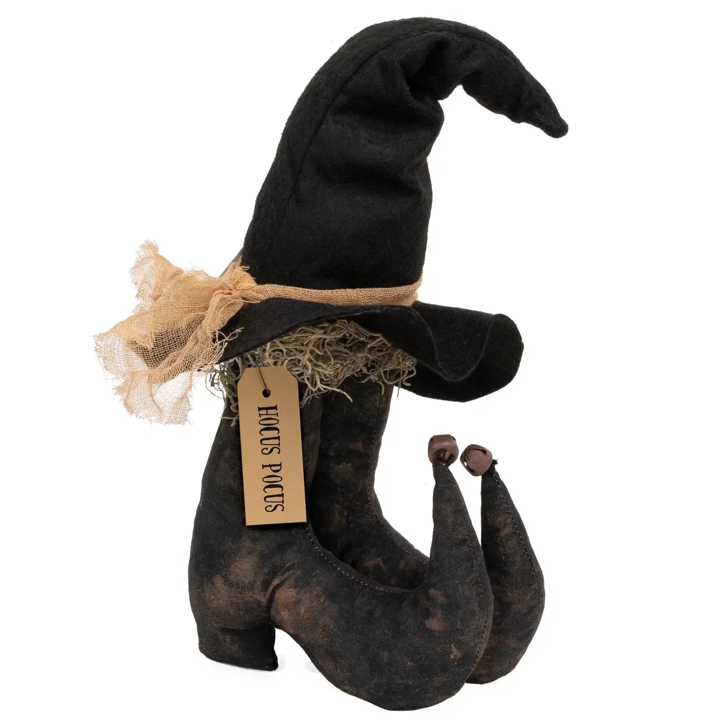Stuffed Witch Boots & Hat Sitter 36cm