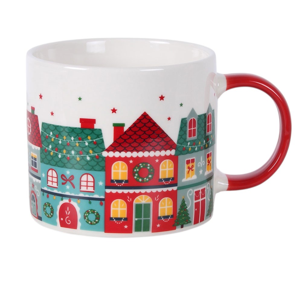 Christmas Street Print Mug ❤️