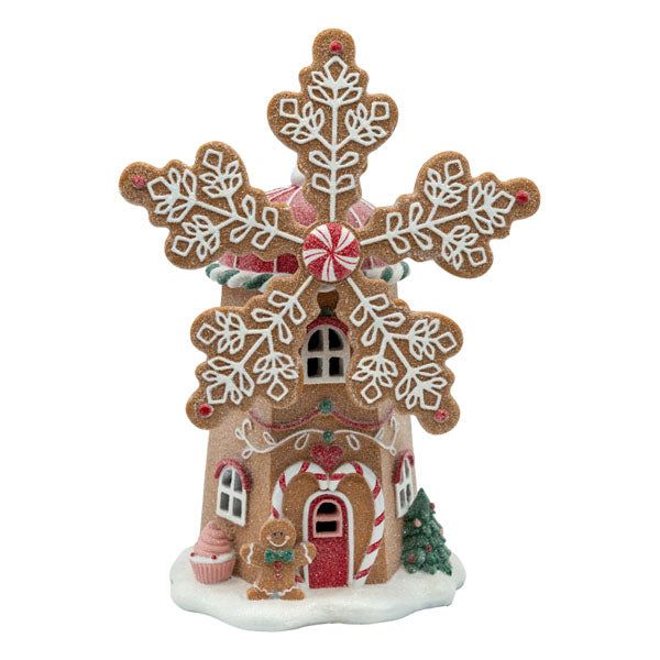 Traditional Gingerbread LED Windmill - SEPTEMBER ARRIVAL