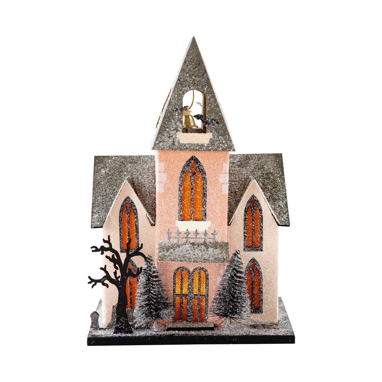 Halloween Abbey Light up House