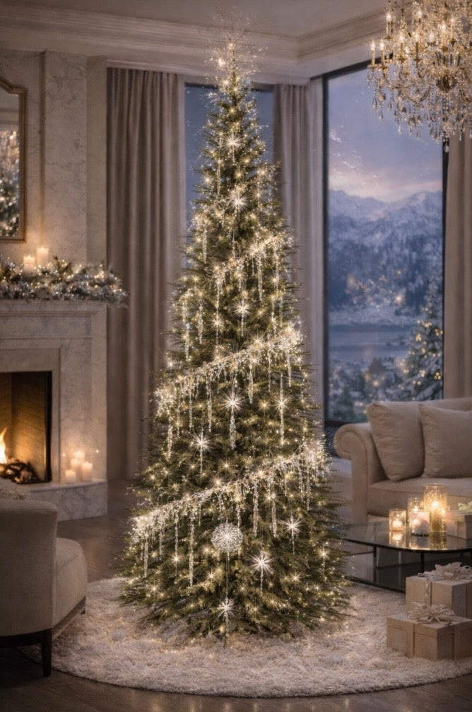 PRE ORDER - Magical Floating Icicle Spiral Tree Light Set 10m Long - 2026 OCTOBER ARRIVAL