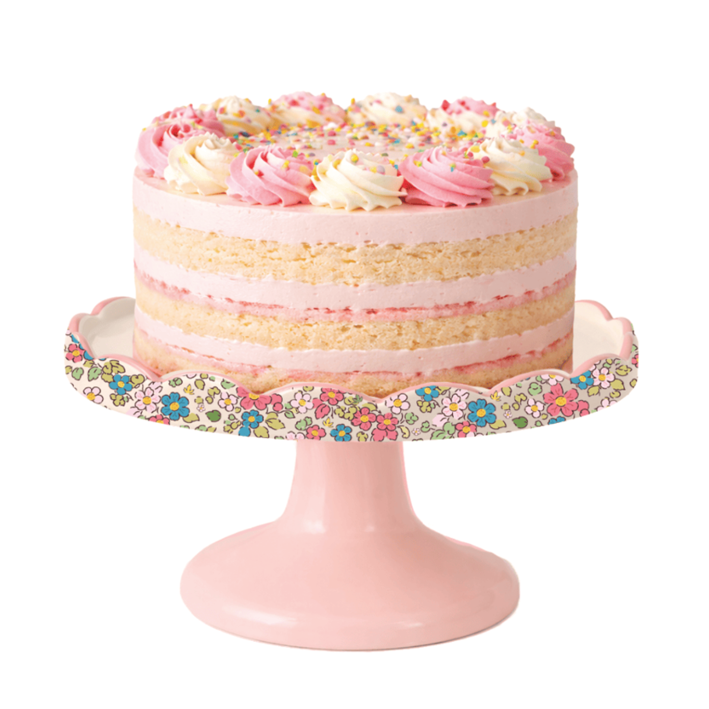 PRE ORDER - Floral Pink Ceramic Cake Stand 🌸 - 2026 OCTOBER ARRIVAL