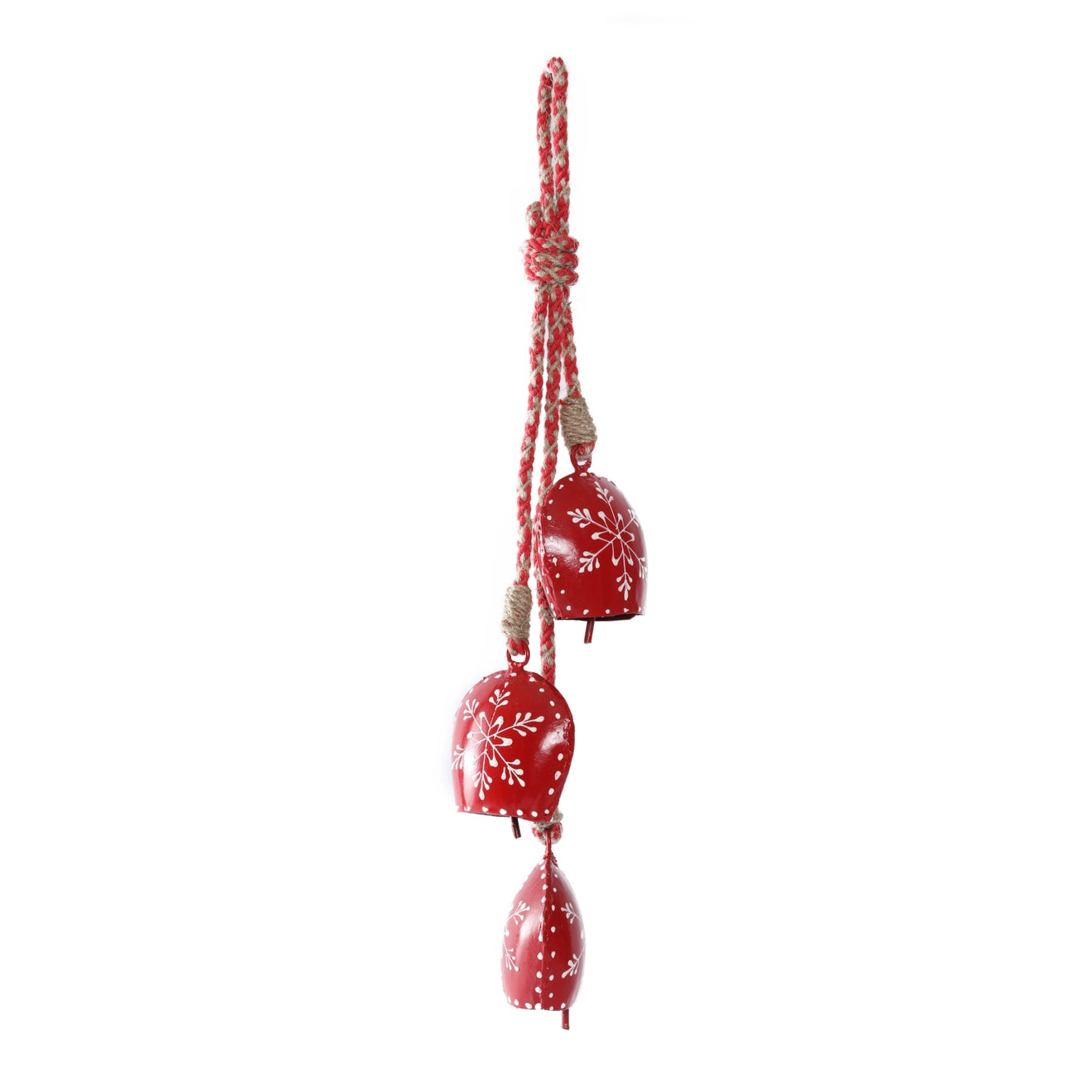 Red Nordic Hand Painted Cluster Bell 40cm