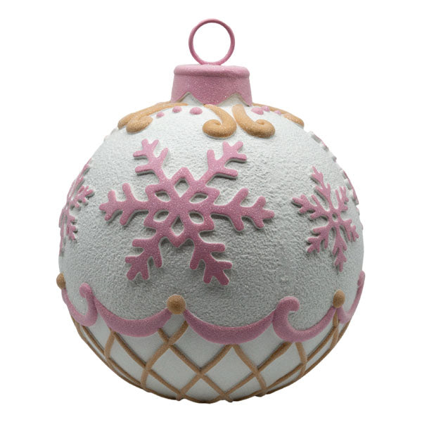 Pink Gingerbread Ball Decor - SEPTEMBER ARRIVAL
