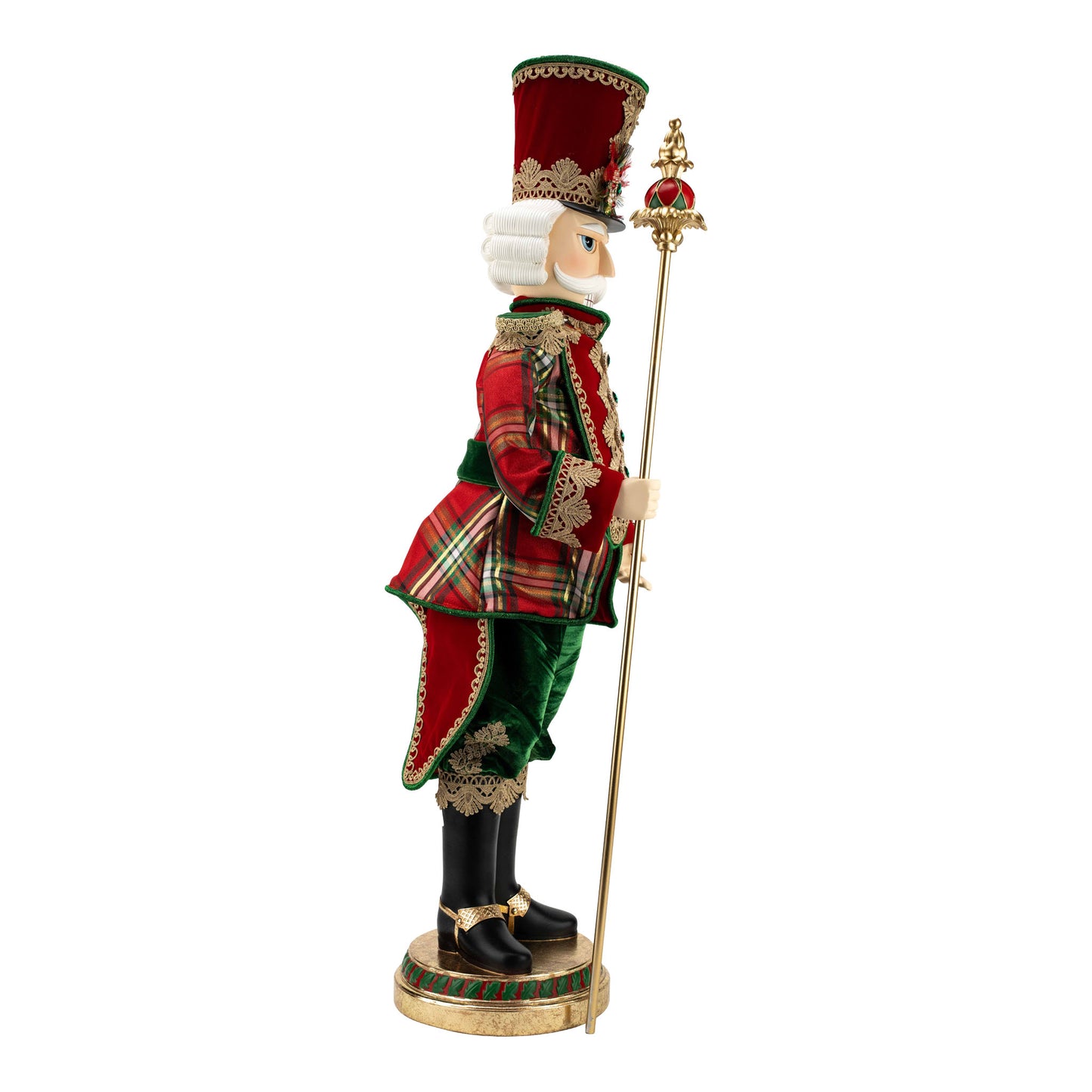 PRE ORDER - Large Traditional Plaid Nutcracker on Base 95cm - 2026 OCTOBER ARRIVAL