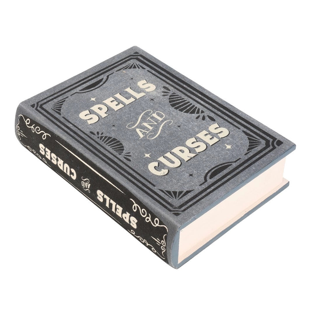 Spells and Curses Book Shaped Halloween Storage Box