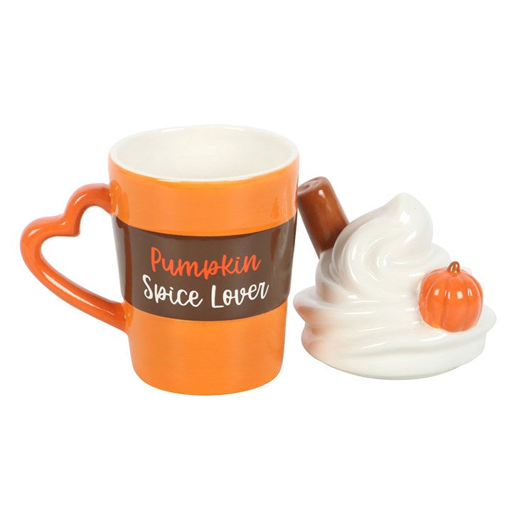 Fall Pumpkin Spice Latte Lidded Mug