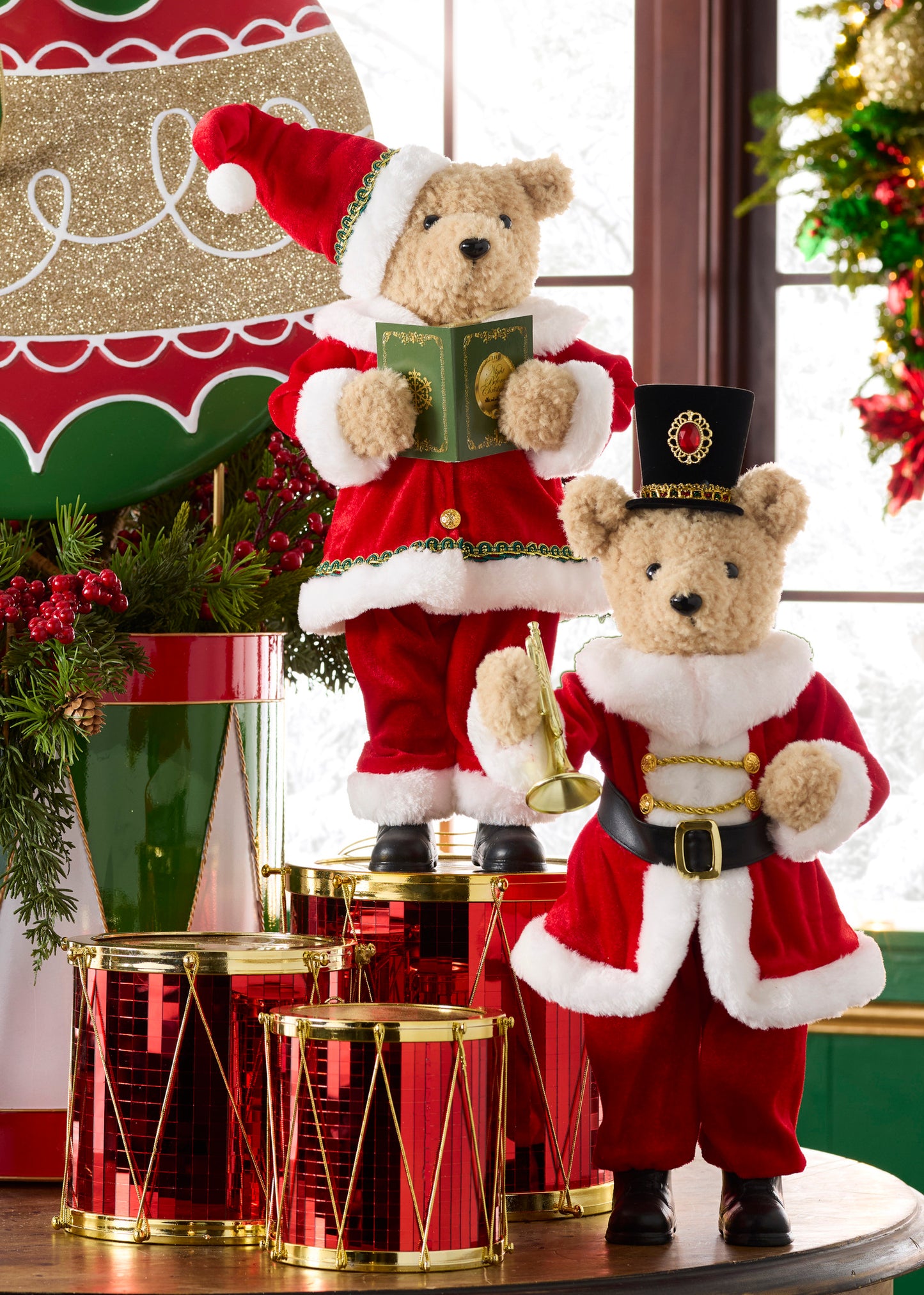 The Christmas Shoppe Standing Nutcracker Bear - OCTOBER ARRIVAL