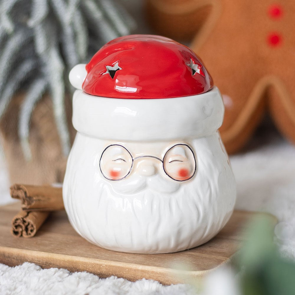 Santa Claus Ceramic Shaped Oil Burner and Wax Warmer