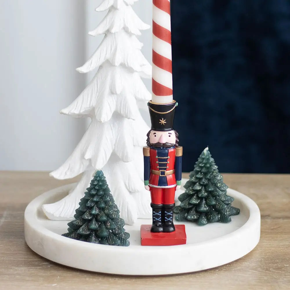 Nutcracker Taper Candle Holder with Candle