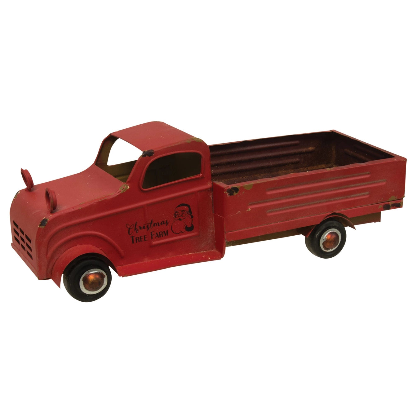 Vintage Red Metal Farm Truck 43cm