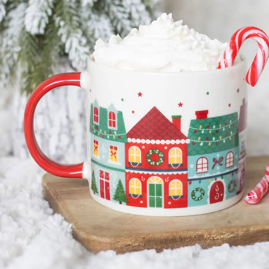 Christmas Street Print Mug ❤️