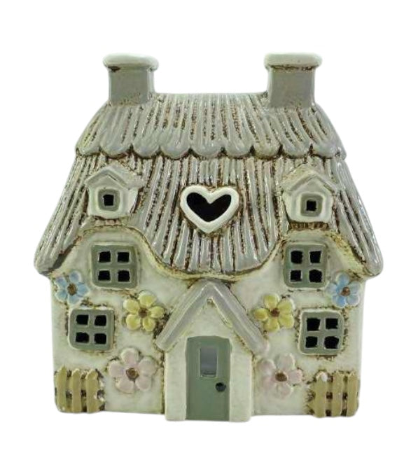 PRE ORDER - Daisy Thatched Pottery Tea Light House - 2026 SEPTEMBER ARRIVAL