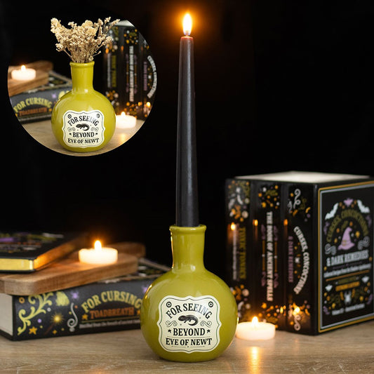 PRE ORDER - Green Eye of Newt Potion Bottle Vase and Candle Holder - 2026 SEPTEMBER ARRIVAL