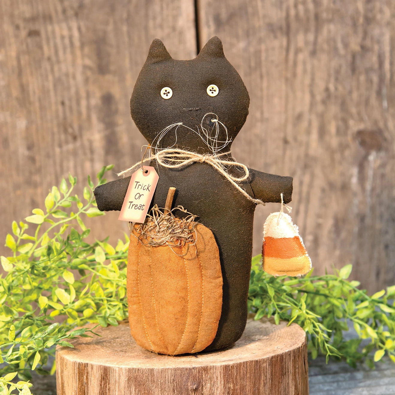 Primitive Trick or Treat Cat Doll - SEPTEMBER ARRIVAL