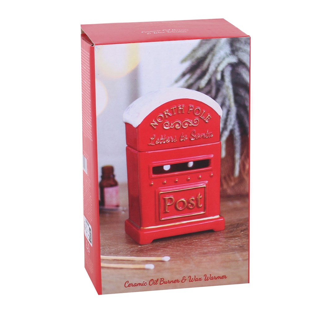 PRE ORDER - Letters To Santa Christmas Post Box Oil Burner - 2026 SEPTEMBER ARRIVAL