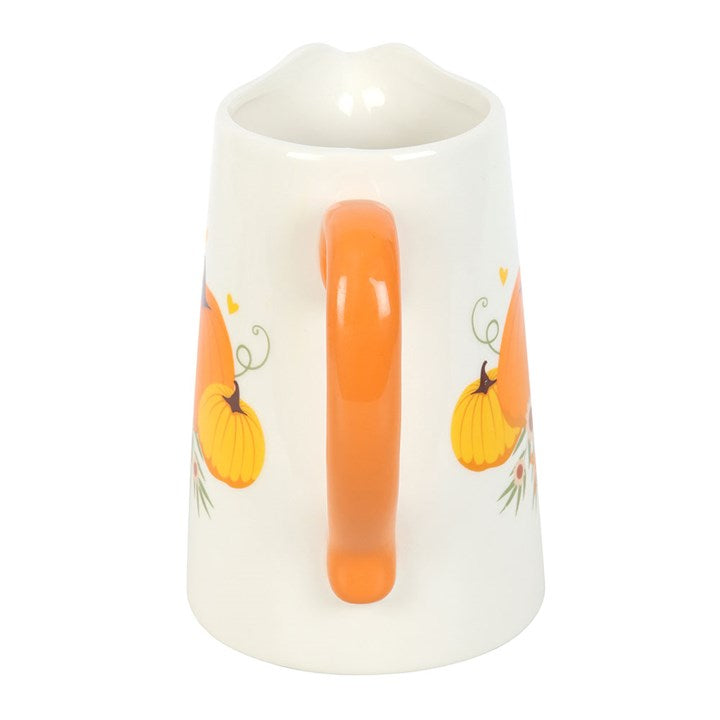 Autumn Pumpkin Ceramic Fall Flower Jug