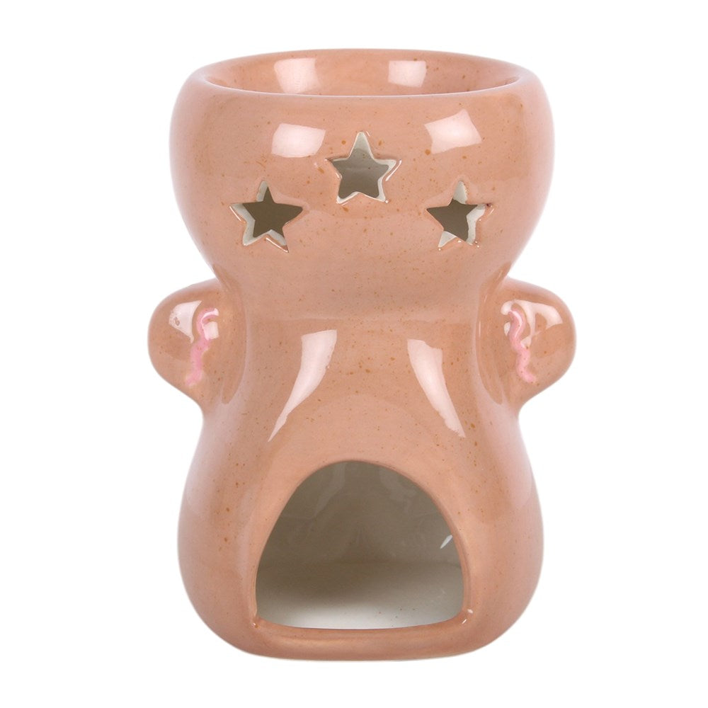 PRE ORDER - Pink Ceramic Gingerbread Man Oil Burner - 2026 SEPTEMBER ARRIVAL