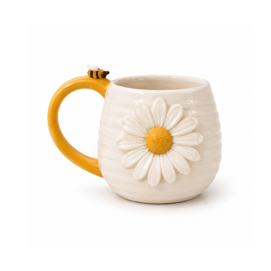 PRE ORDER - Daisy & Honey Bee Ceramic Mug - 2026 OCTOBER ARRIVAL