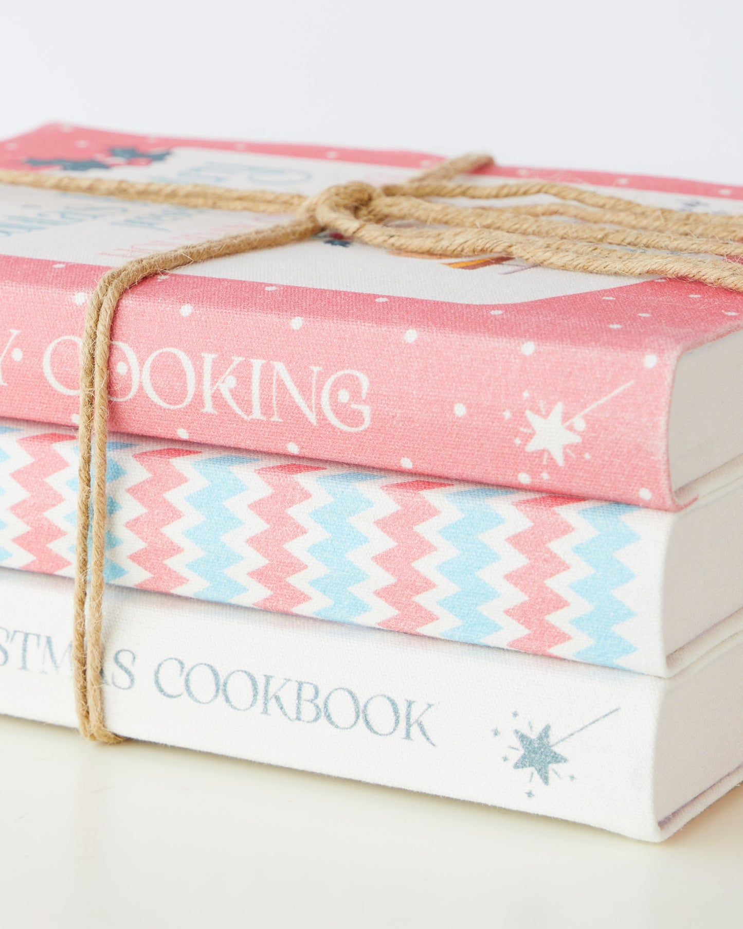 Santas Holiday cooking Book Stack