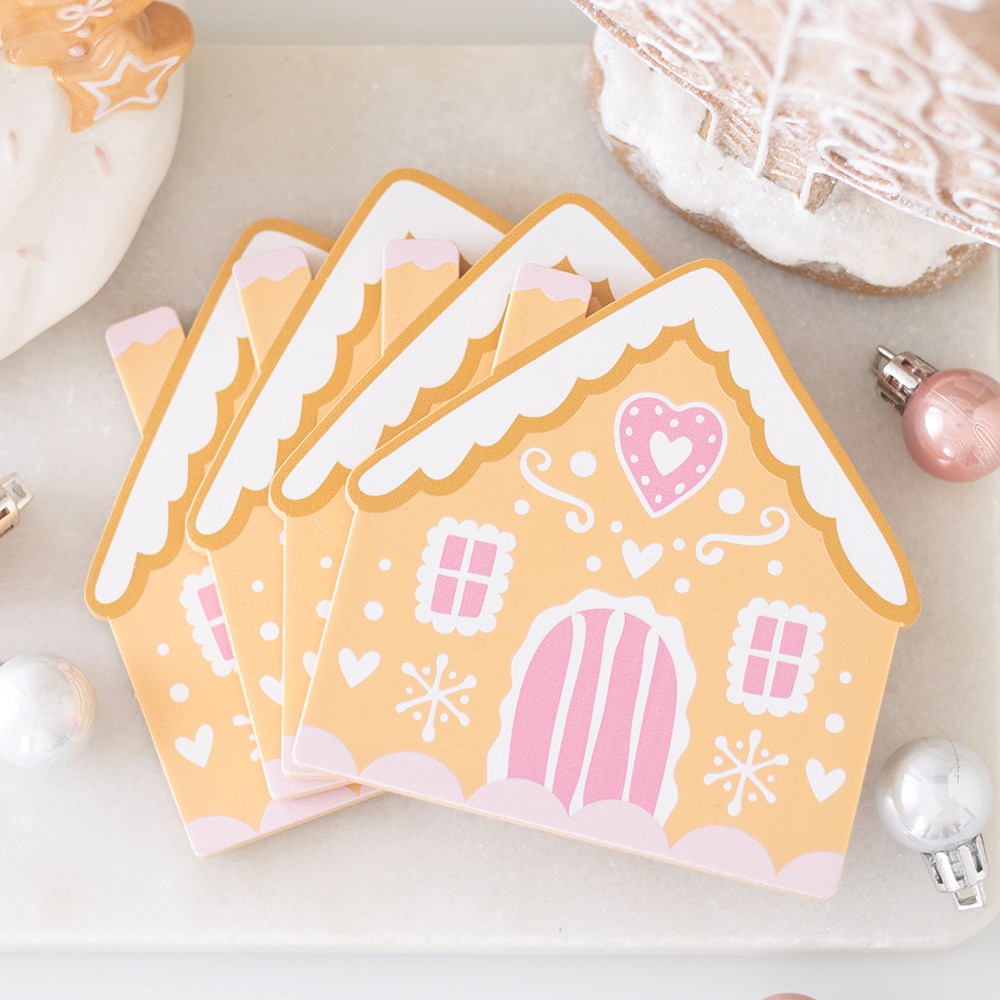 PRE ORDER - Gingerbread House Coaster Set of 4 - 2026 SEPTEMBER ARRIVAL