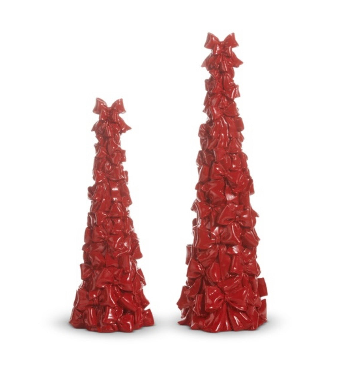 PRE ORDER - Christmas Red Bow Tree Set of 2 - 2026 OCTOBER ARRIVAL