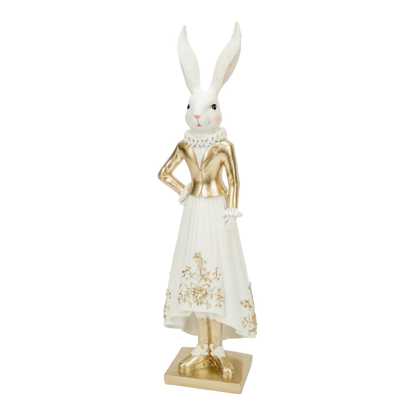 Elegant Gold Mrs Bunny Standing 39cm - 2026 FEBRUARY ARRIVAL
