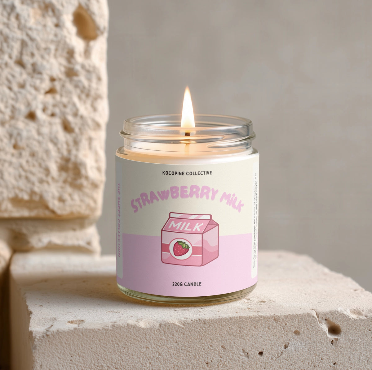 PRE ORDER - Strawberry Milk Peach Nectar & Strawberry Candle 🍓 - 2026 OCTOBER ARRIVAL