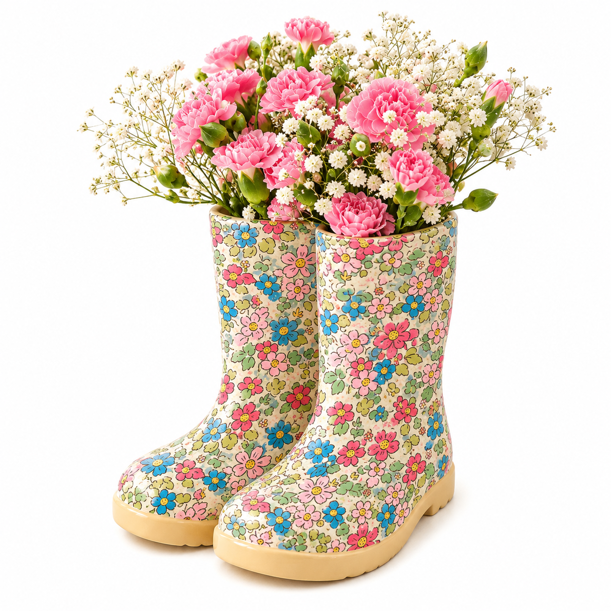 PRE ORDER - Floral Boot Shaped Ceramic Vase 🌸 - 2026 OCTOBER ARRIVAL