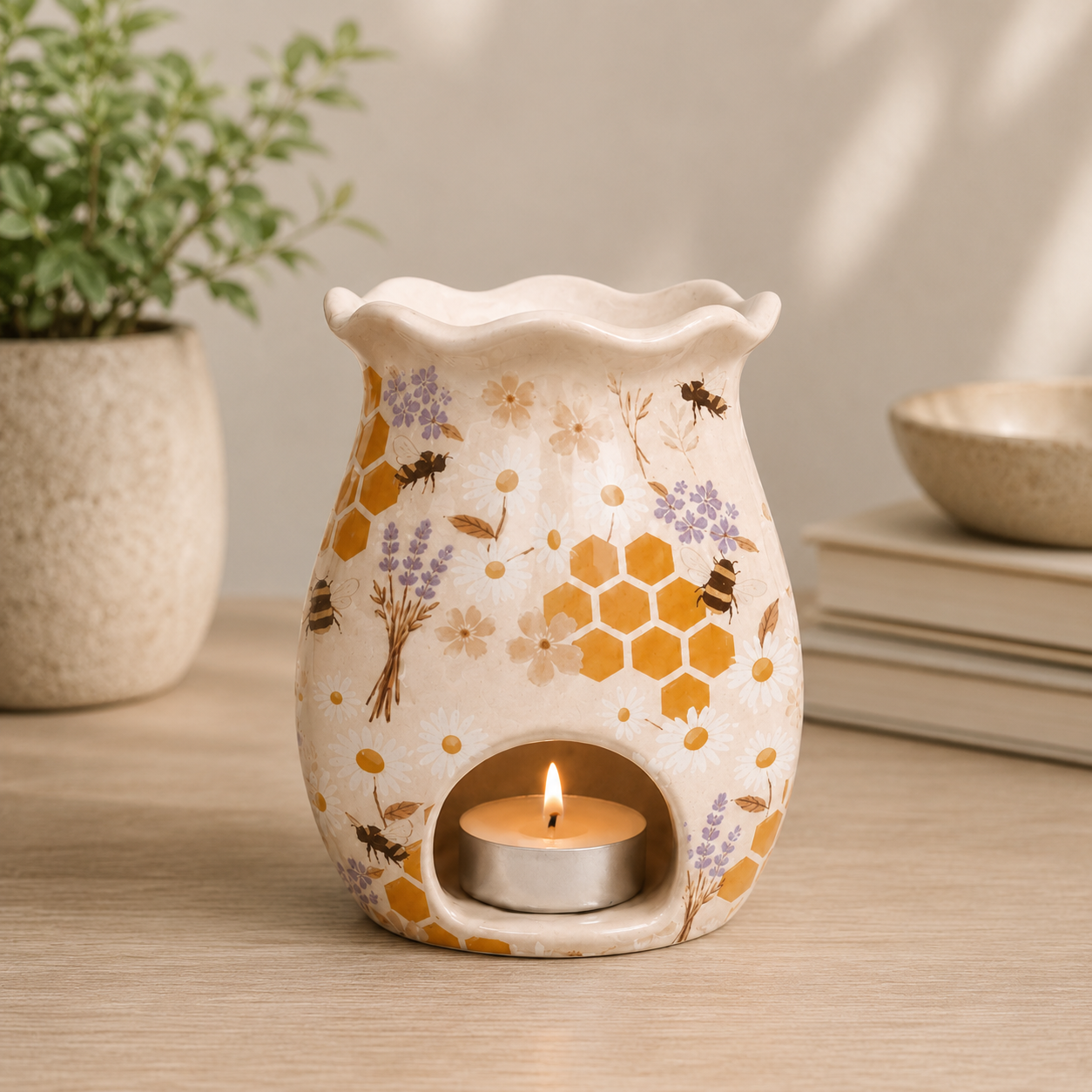 PRE ORDER - Honey Bee Ceramic Oil Burner - 2026 OCTOBER ARRIVAL