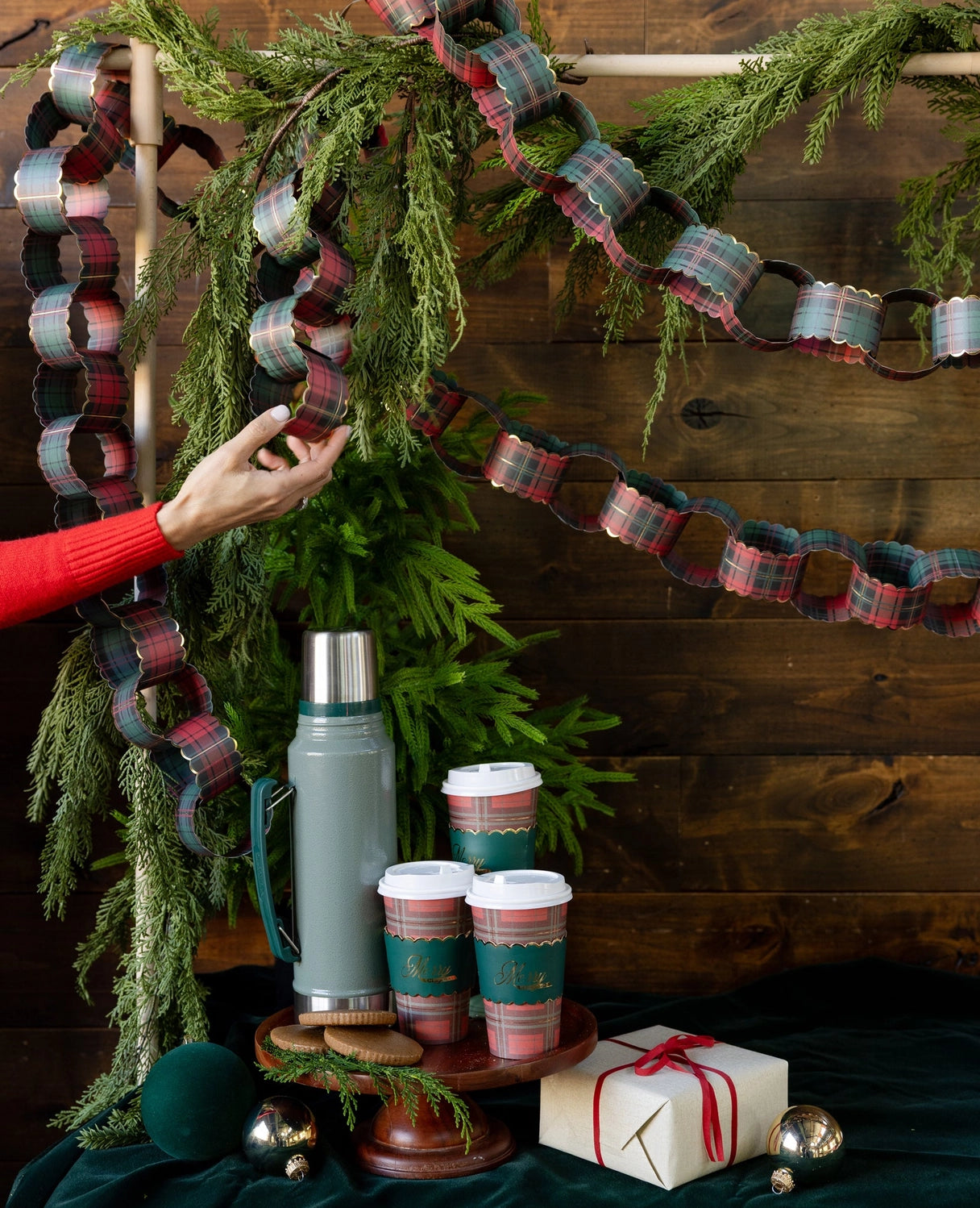 PRE ORDER - Decorative Plaid Paper Chain - 2026 OCTOBER ARRIVAL